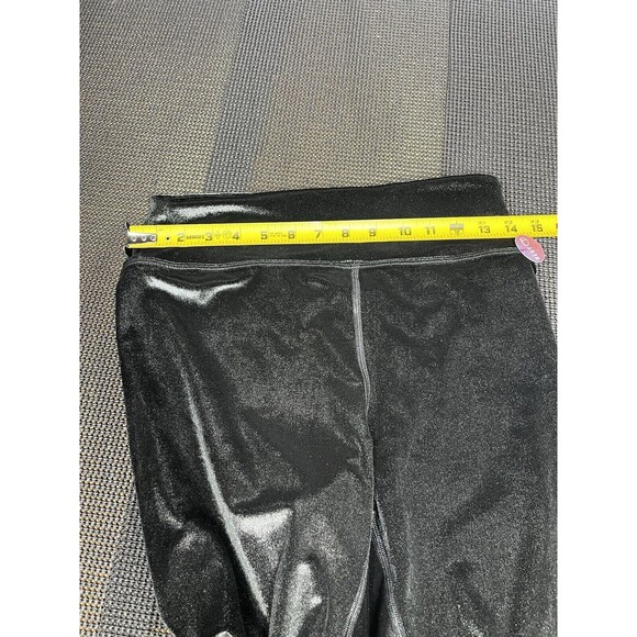 PINK Leggings Womens Large Velvet Ultimate‎ Victoria's Secret Black High Waisted - Picture 7 of 7